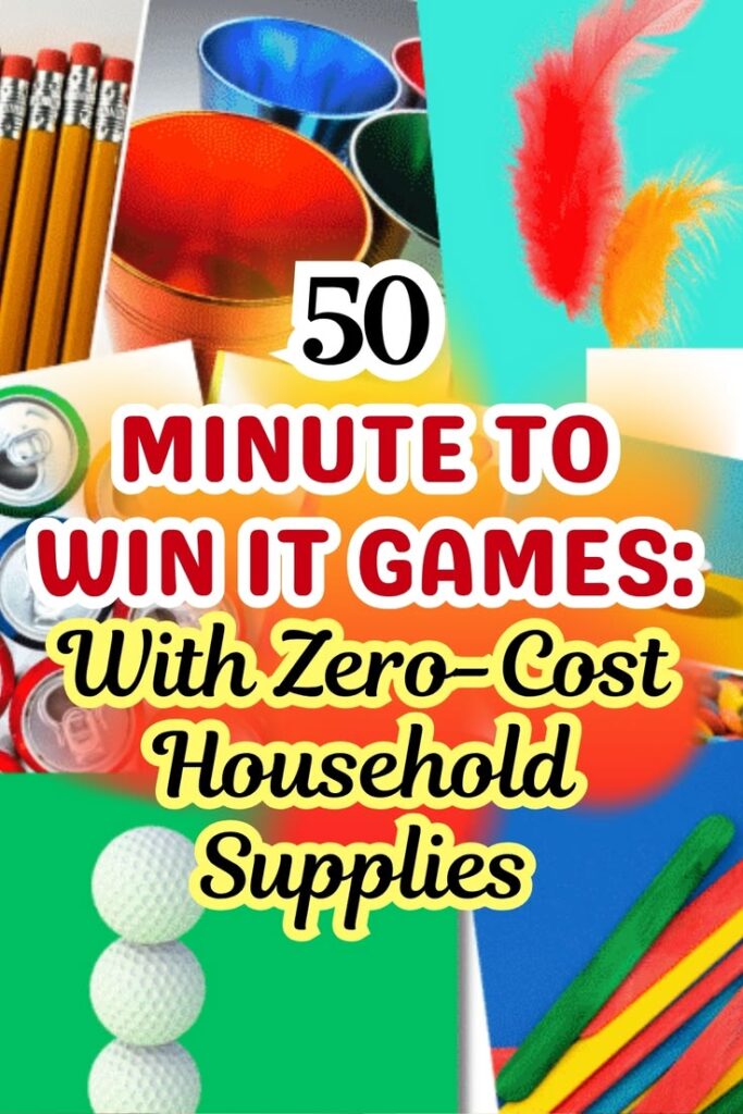DIY Minute to Win It Games Using Common Household Items