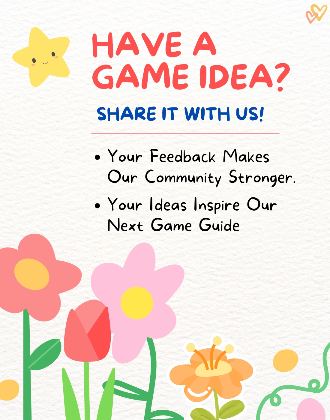 Have a Game Idea? 