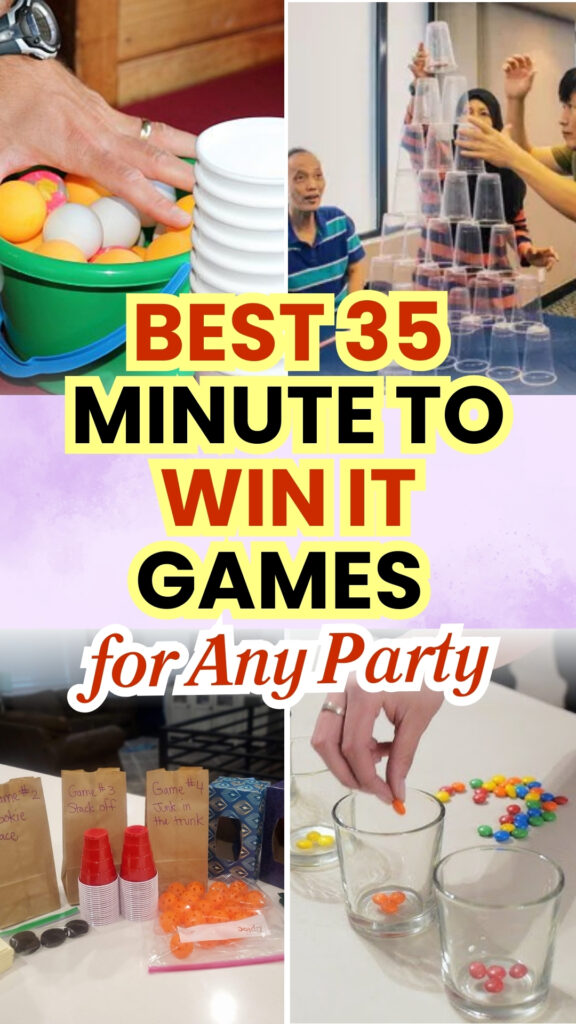 Best 35 Minute to Win It Games for Any Party