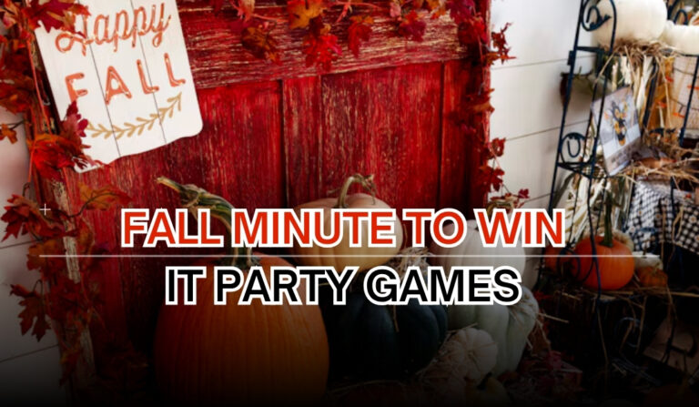 Fall Minute to Win It Party Games
