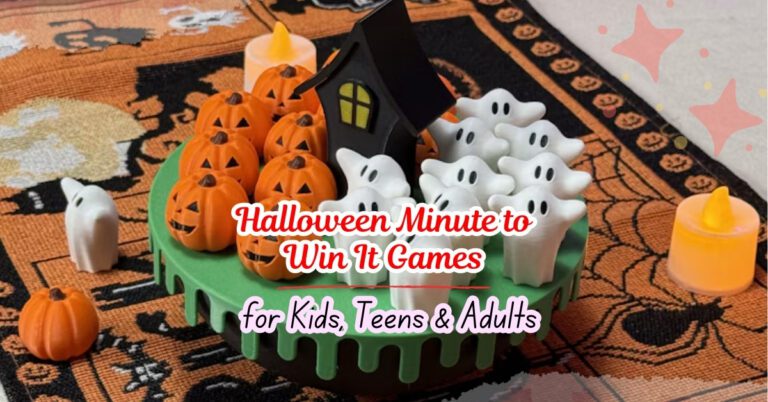 Halloween Minute to Win It Games for Kids, Teens & Adults